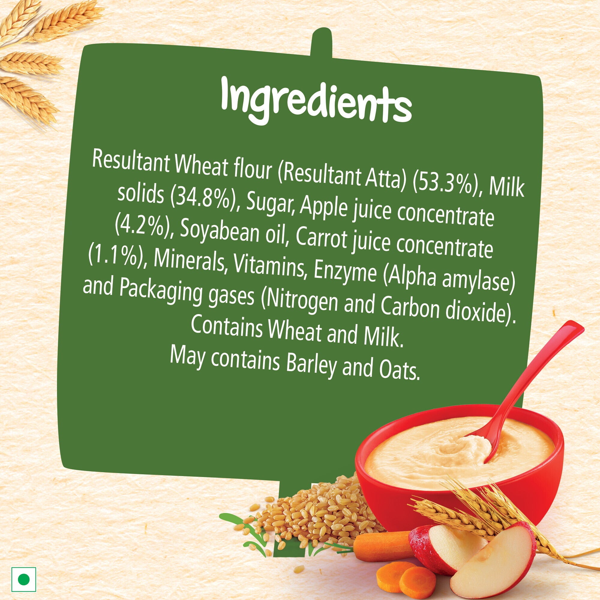 Nestlé Cerelac Wheat Apple Carrot Ingredients