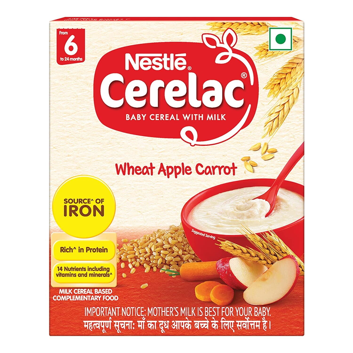 Nestlé Cerelac Wheat Apple Carrot Front