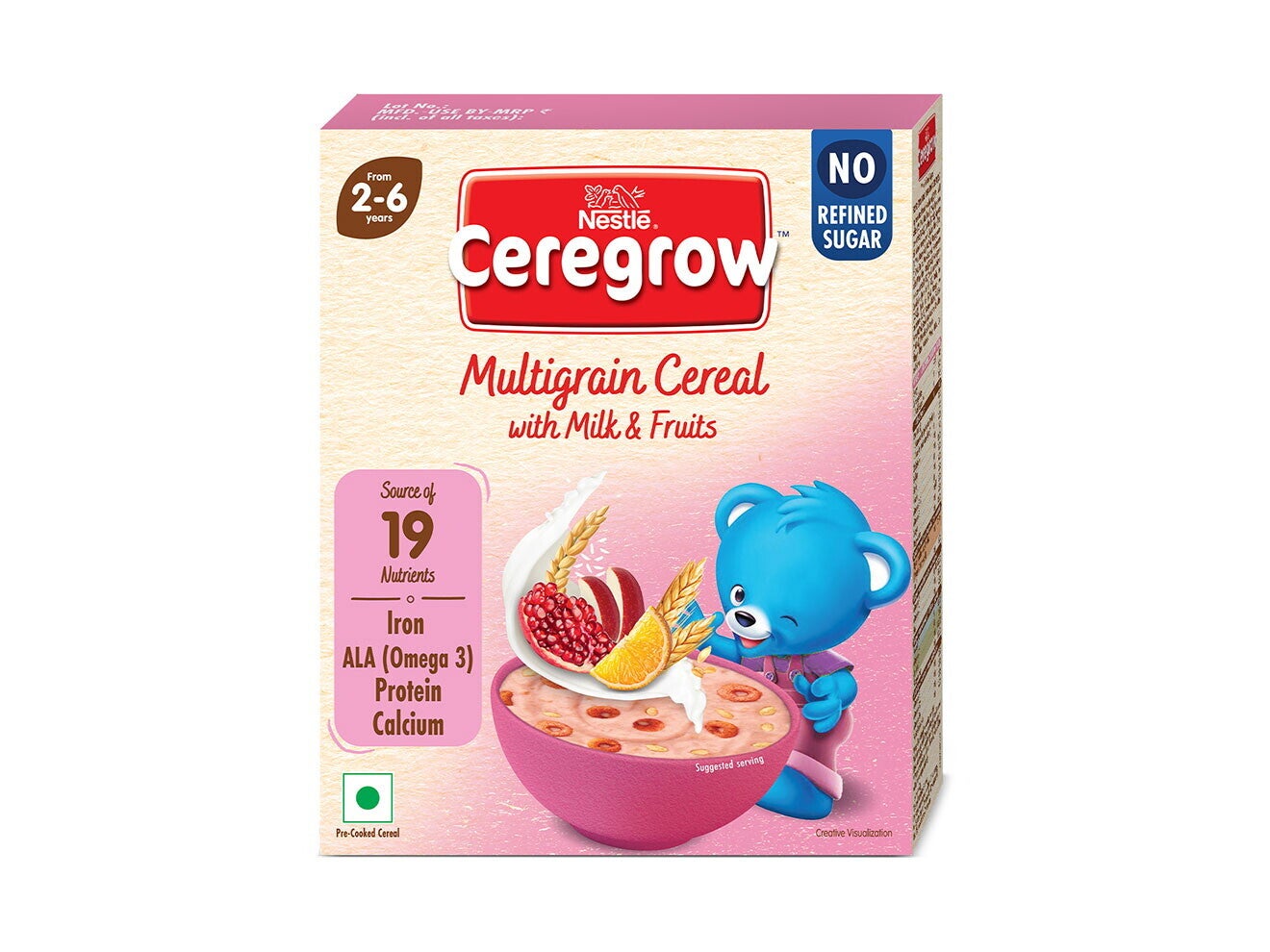 Nestlé Ceregrow No Refined Sugar Front