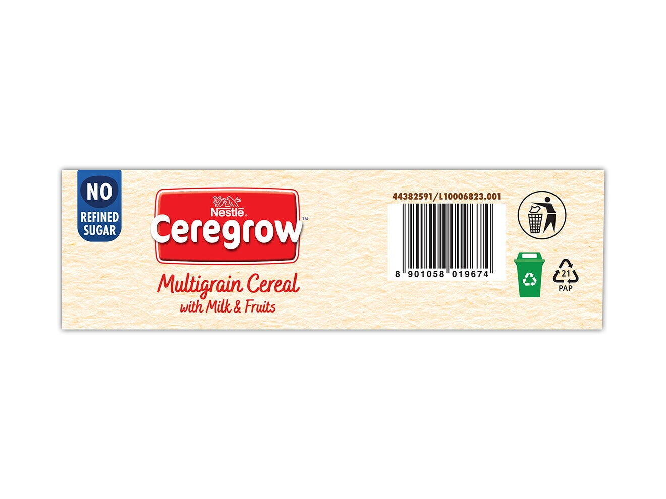 Nestlé Ceregrow No Refined Sugar Bar Code