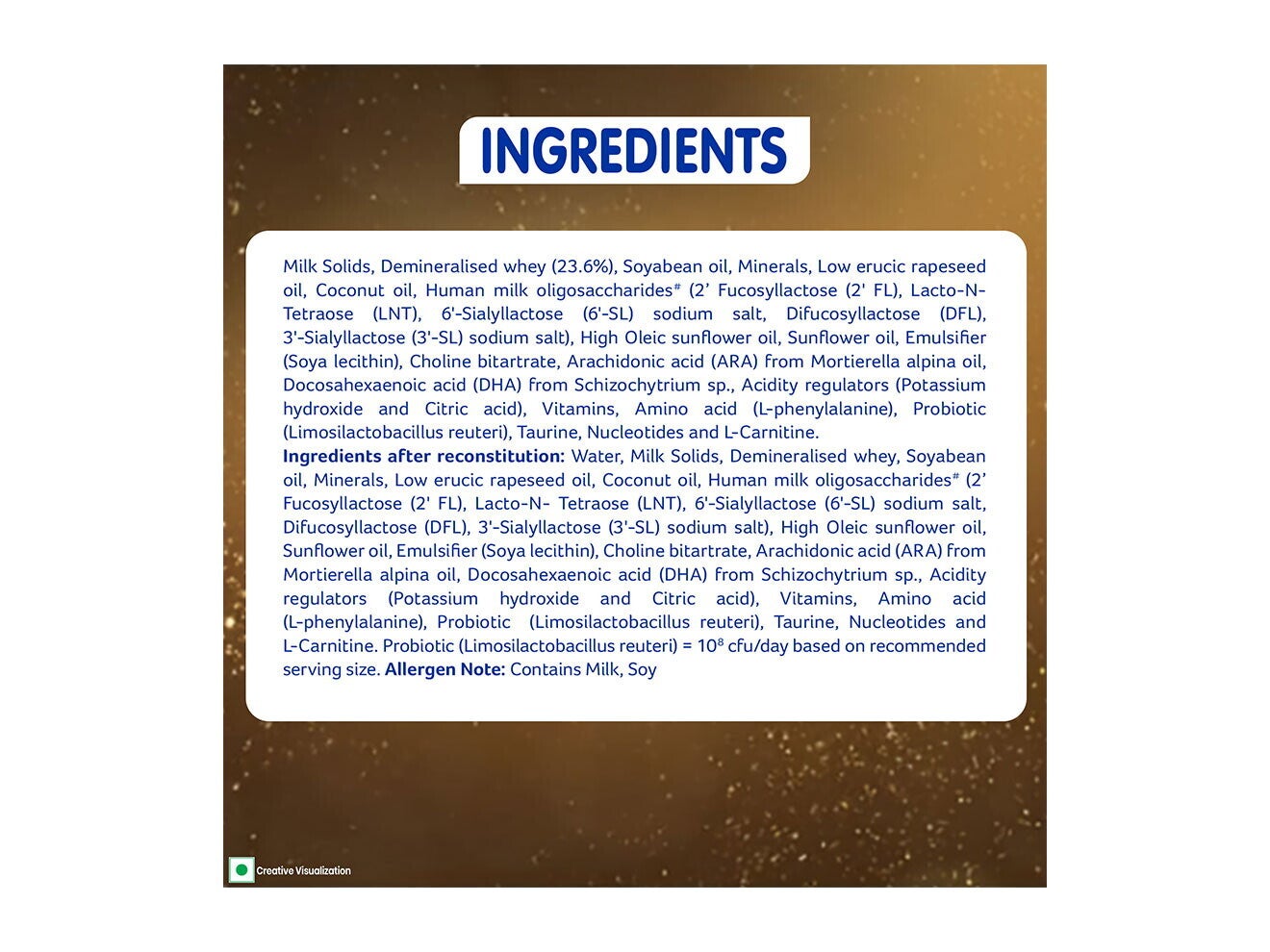 Nestlé Nan Excella Pro 400 Grams Tin Ingredients