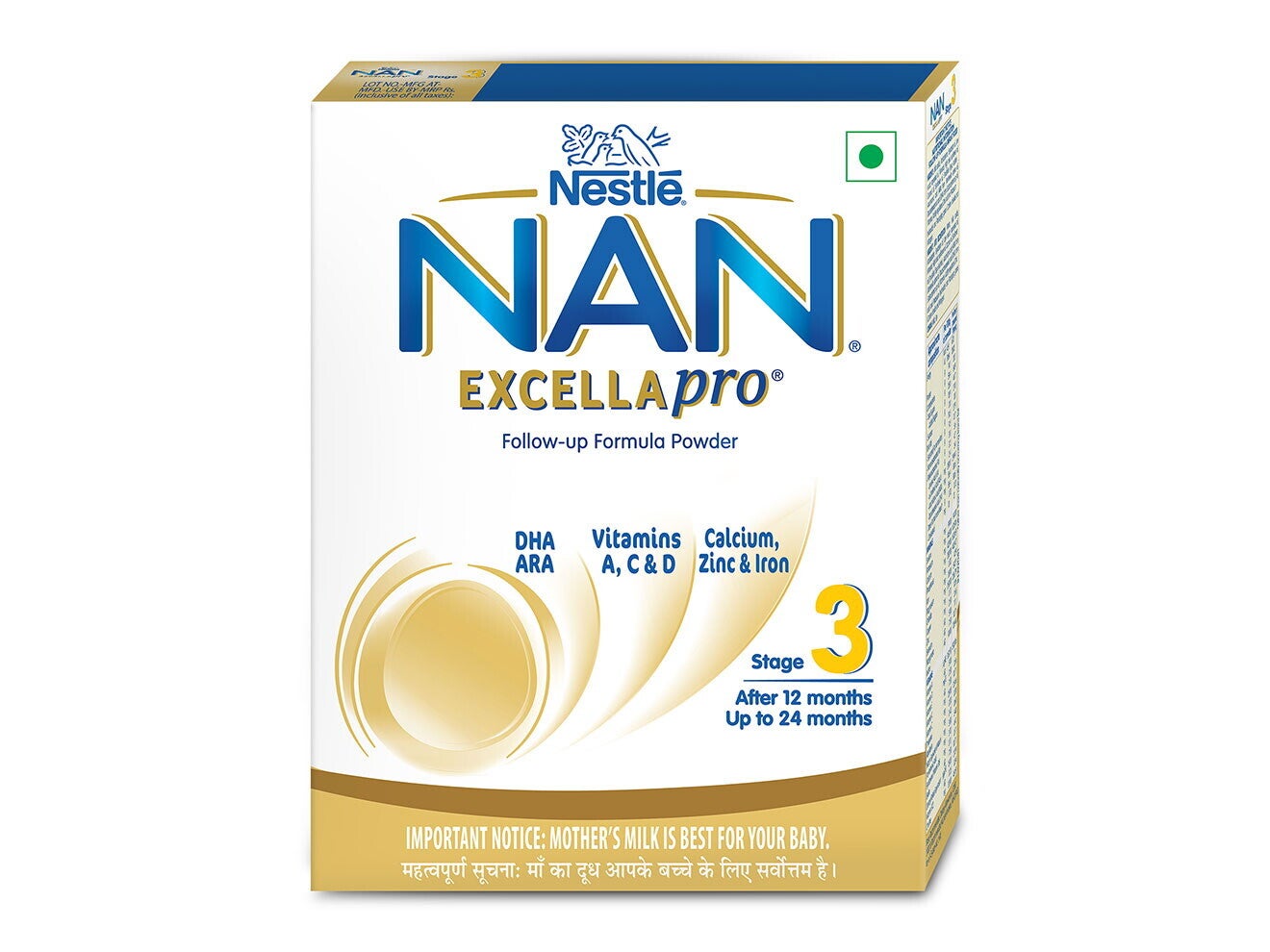 Nestlé Nan Excella Pro Stage 3 400 Grams Front