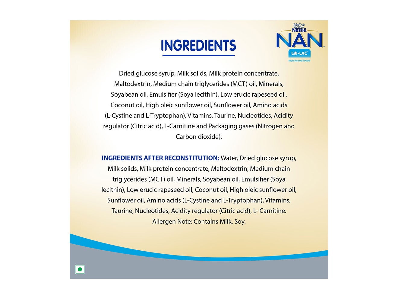 Nestlé Nan Lo Lac Infant Formula Powder 400 Grams Method Of Preparation