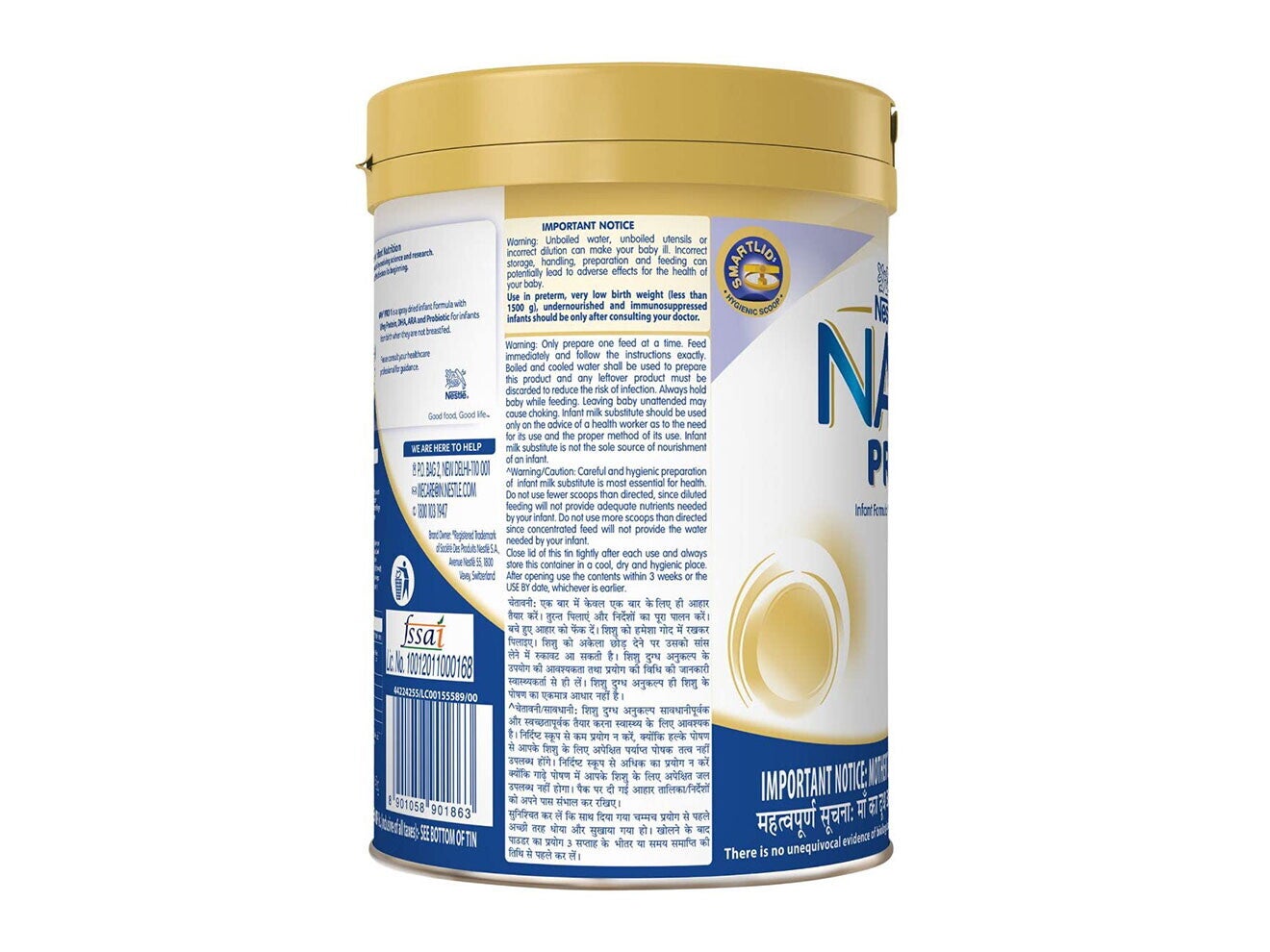 Nestlé Nan Pro Stage 1 400 Tin Back 2