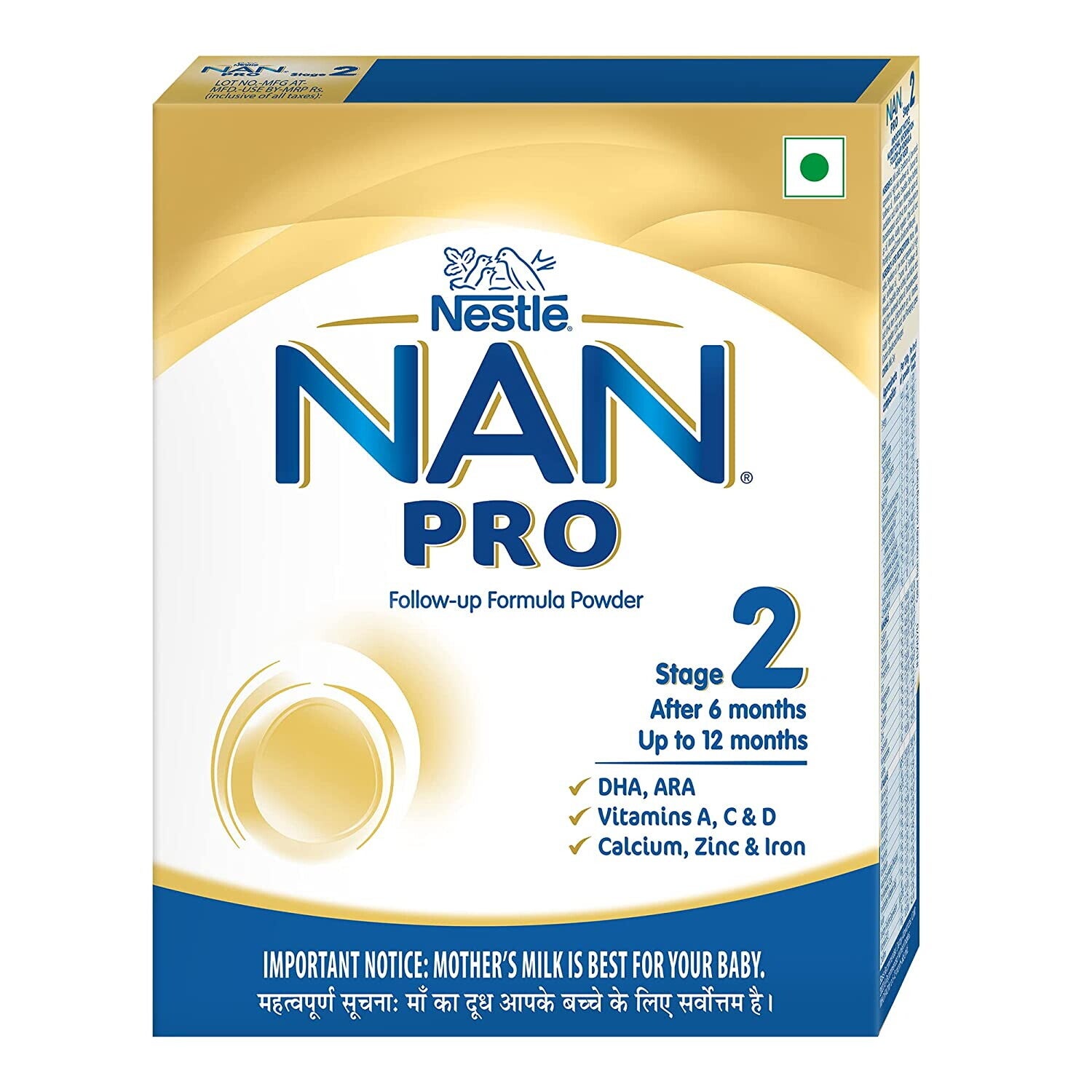 Nestlé Nan Pro Stage 2 400 Grams Front