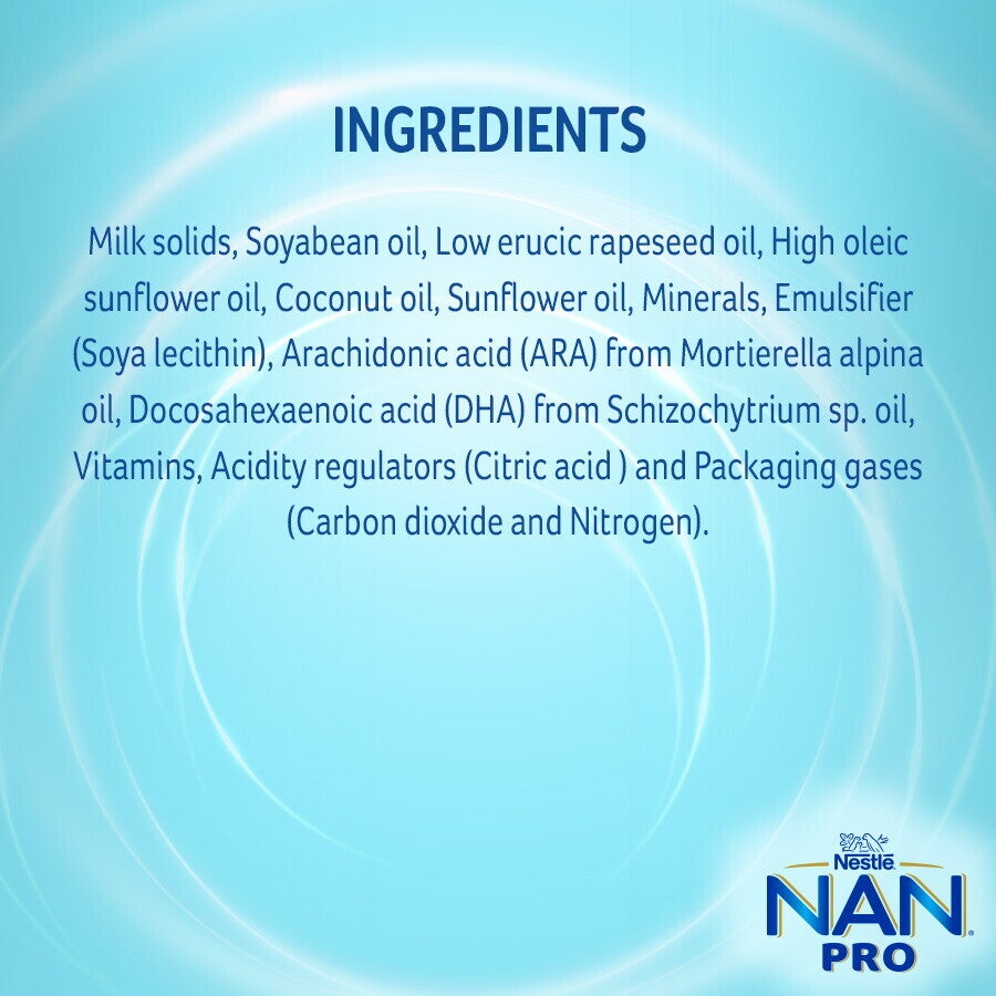 Nestlé Nan Pro Stage 2 400 Grams Ingredients