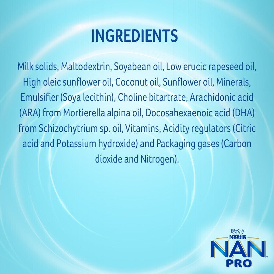 Nestlé Nan Pro Stage 4 400 Grams Ingredients