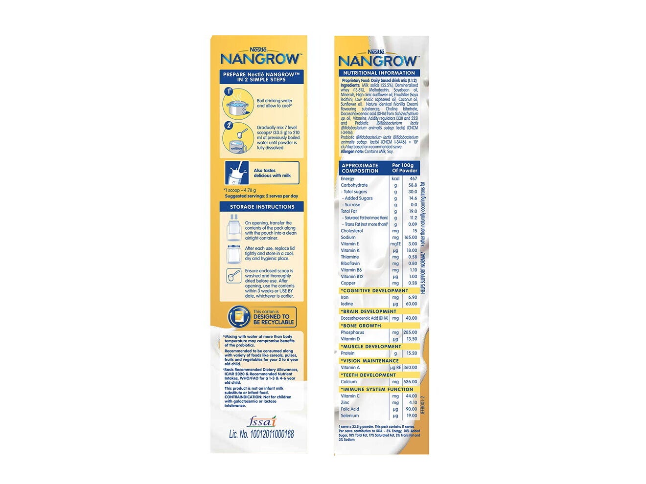 Nestlé Nangrow 400 Grams Side Shot
