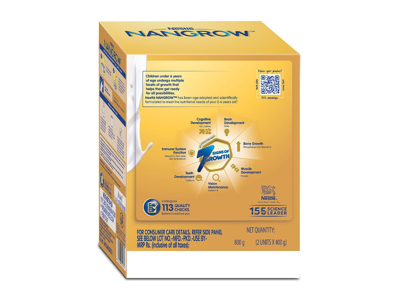 Nestlé Nangrow 800 Grams Back