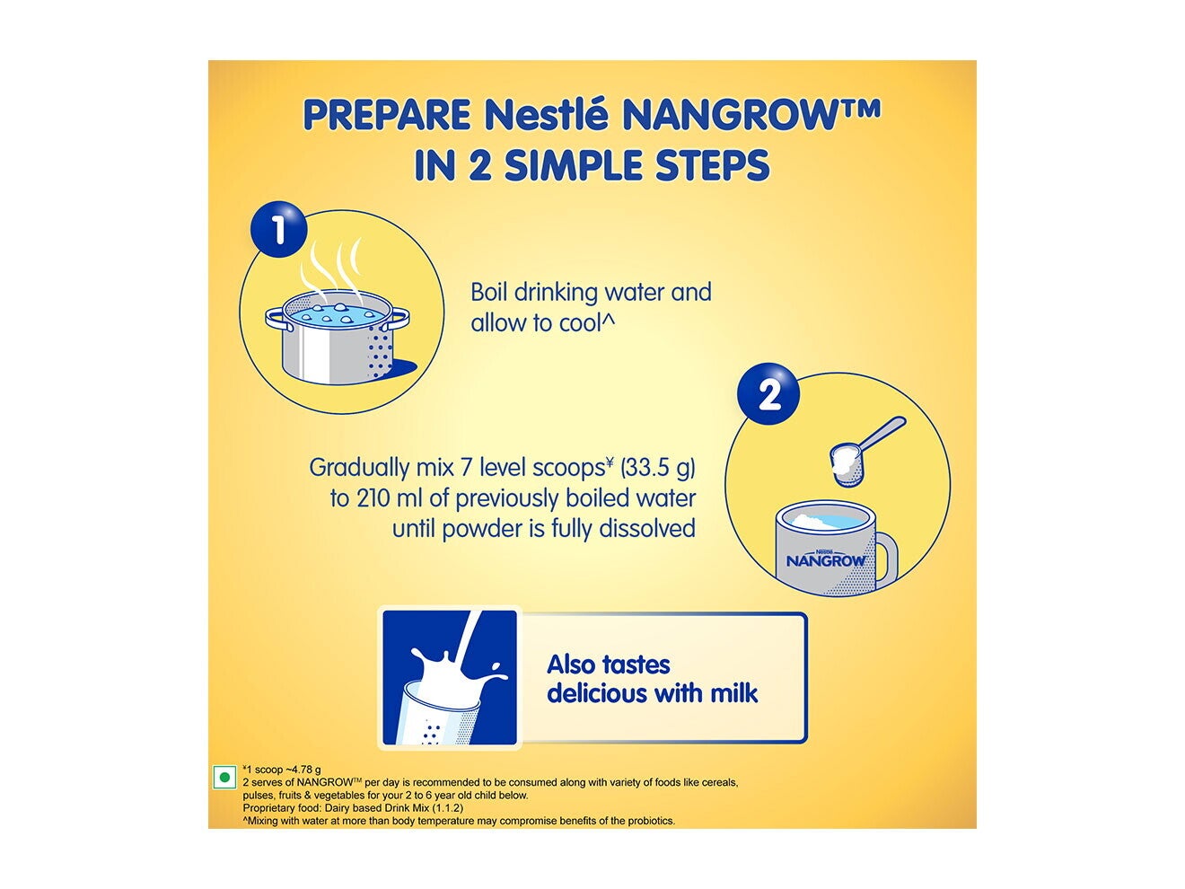 Nestlé Nangrow 800 Grams Method Of Perparation