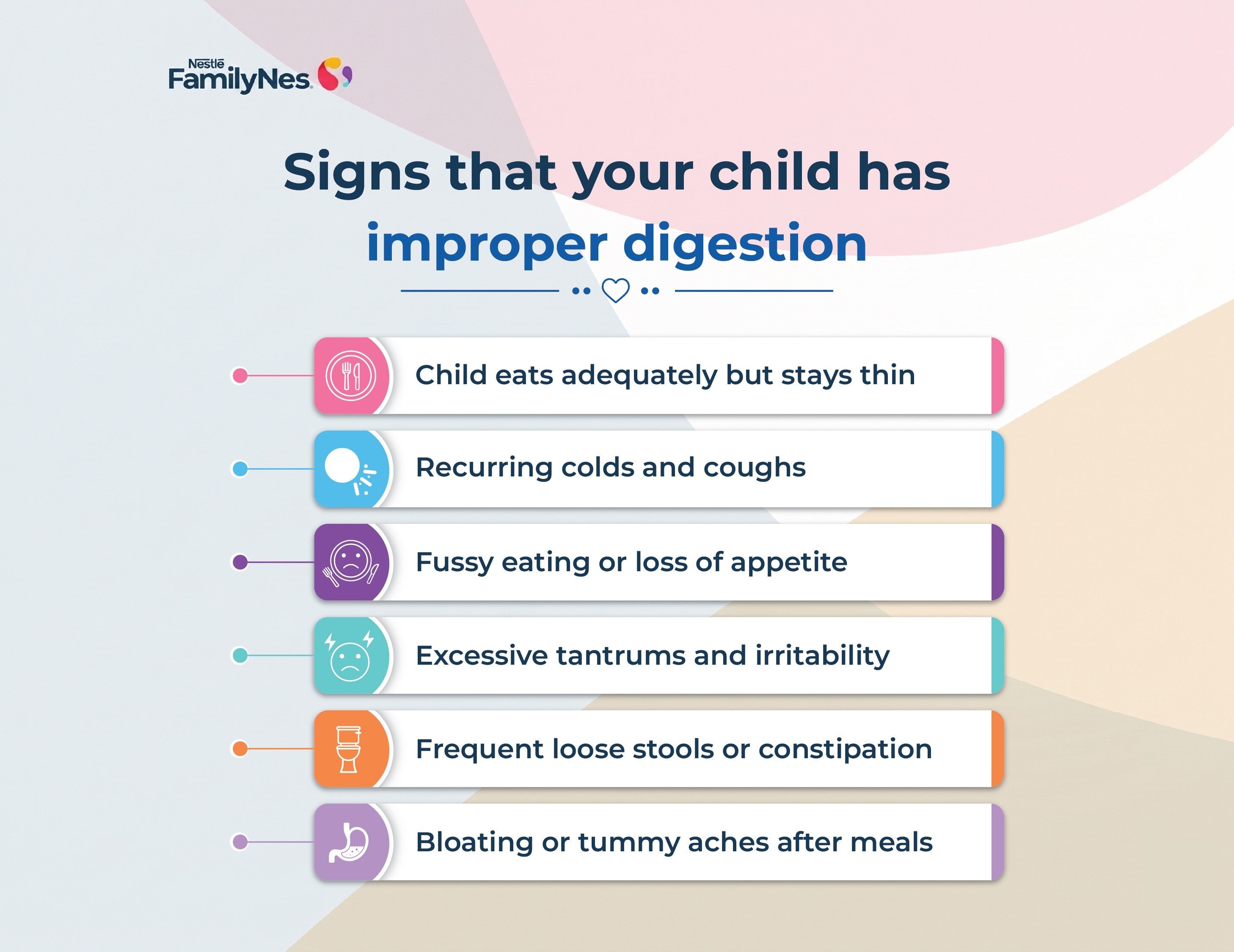 Signs that your child has improper digestion- Nestlé FamilyNes