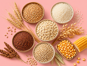 Multigrains like Wheat, Rice, Oats, Ragi, Barley & Corn 