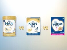 NAN EXCELLA PRO 1 vs NAN PRO 1 vs LACTOGEN PRO 1