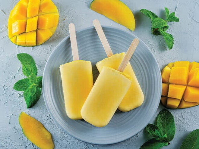 Mango Popsicles Mango Popsicles