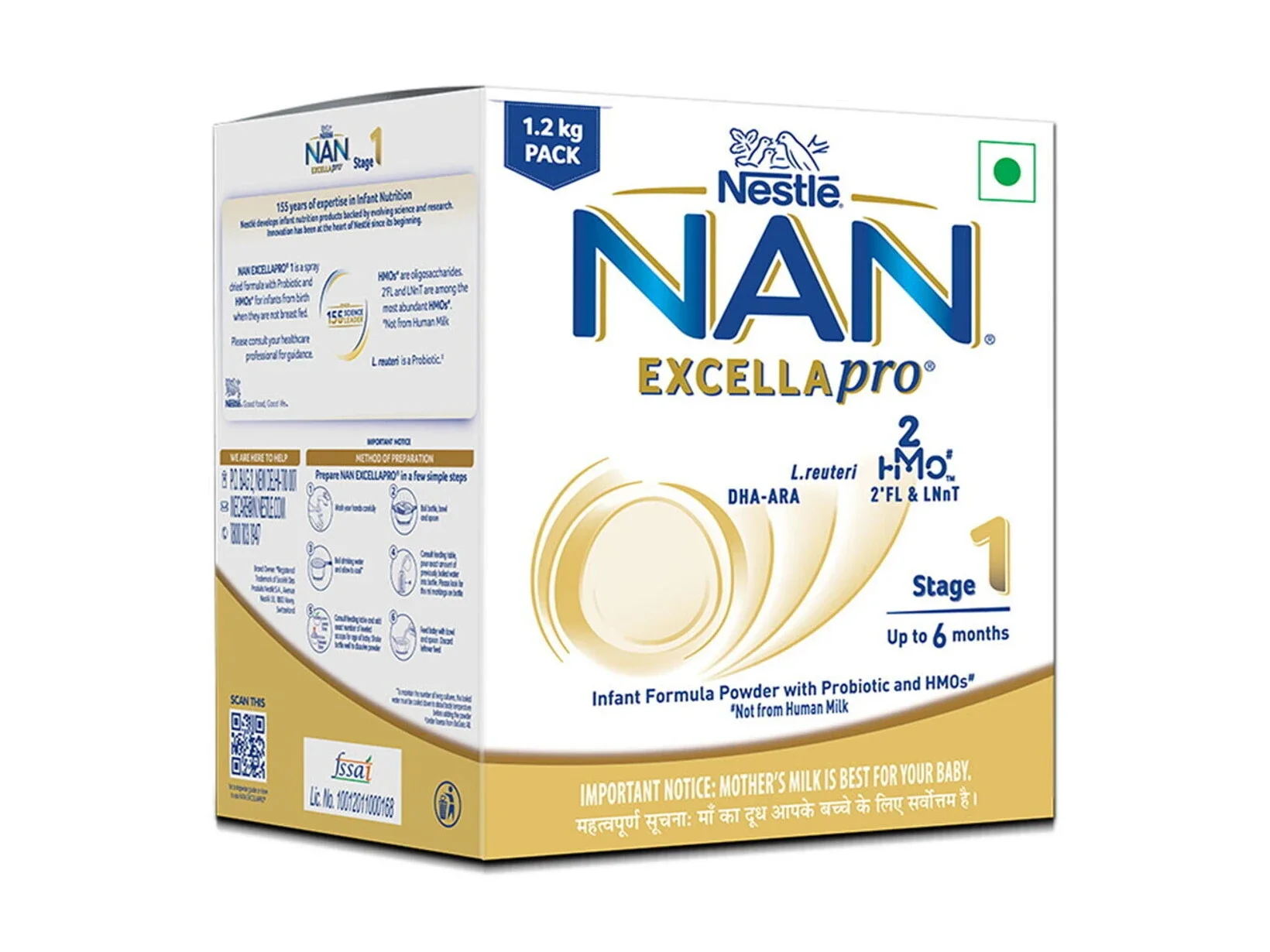 Nestlé NAN EXCELLAPRO®, Stage 1, Up to Months, FamilyNes