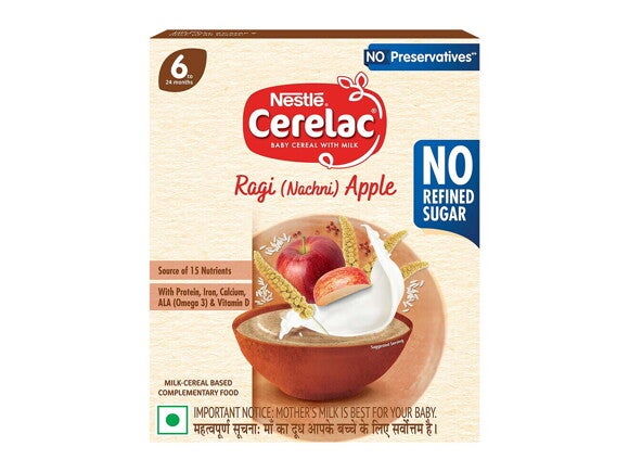 CERELAC 1 Ragi Apple Zero Sugar